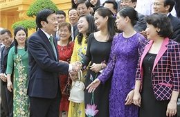 Chủ tịch nước gặp mặt đoàn &#39;Doanh nhân Việt Nam tiêu biểu&#39;